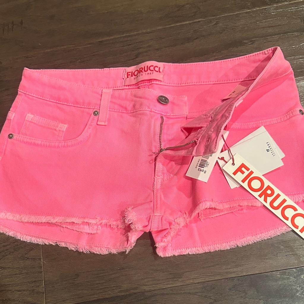 Fiorucci Hot Pink Jean Shorts